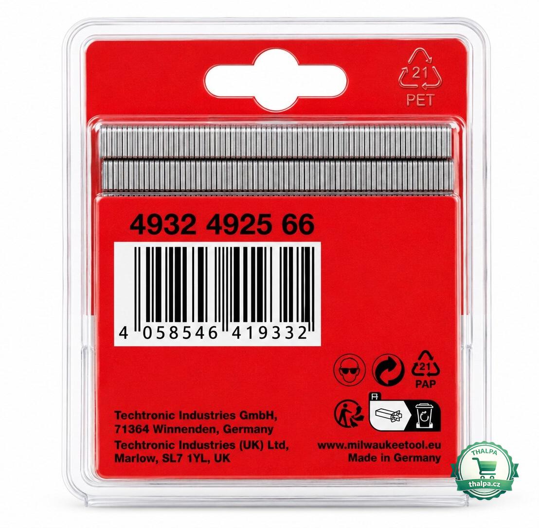 Milwaukee nastřelovací spony 8 mm – 10,6 × 1,25 mm, 1000 ks