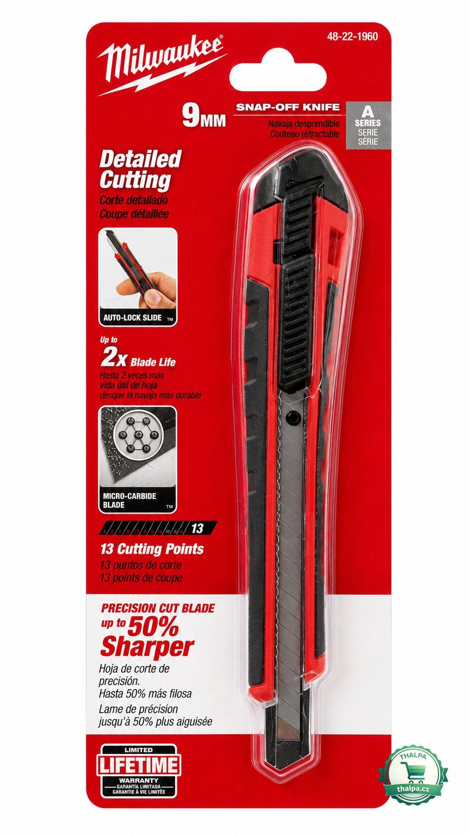 Milwaukee odlamovací nůž 9 mm