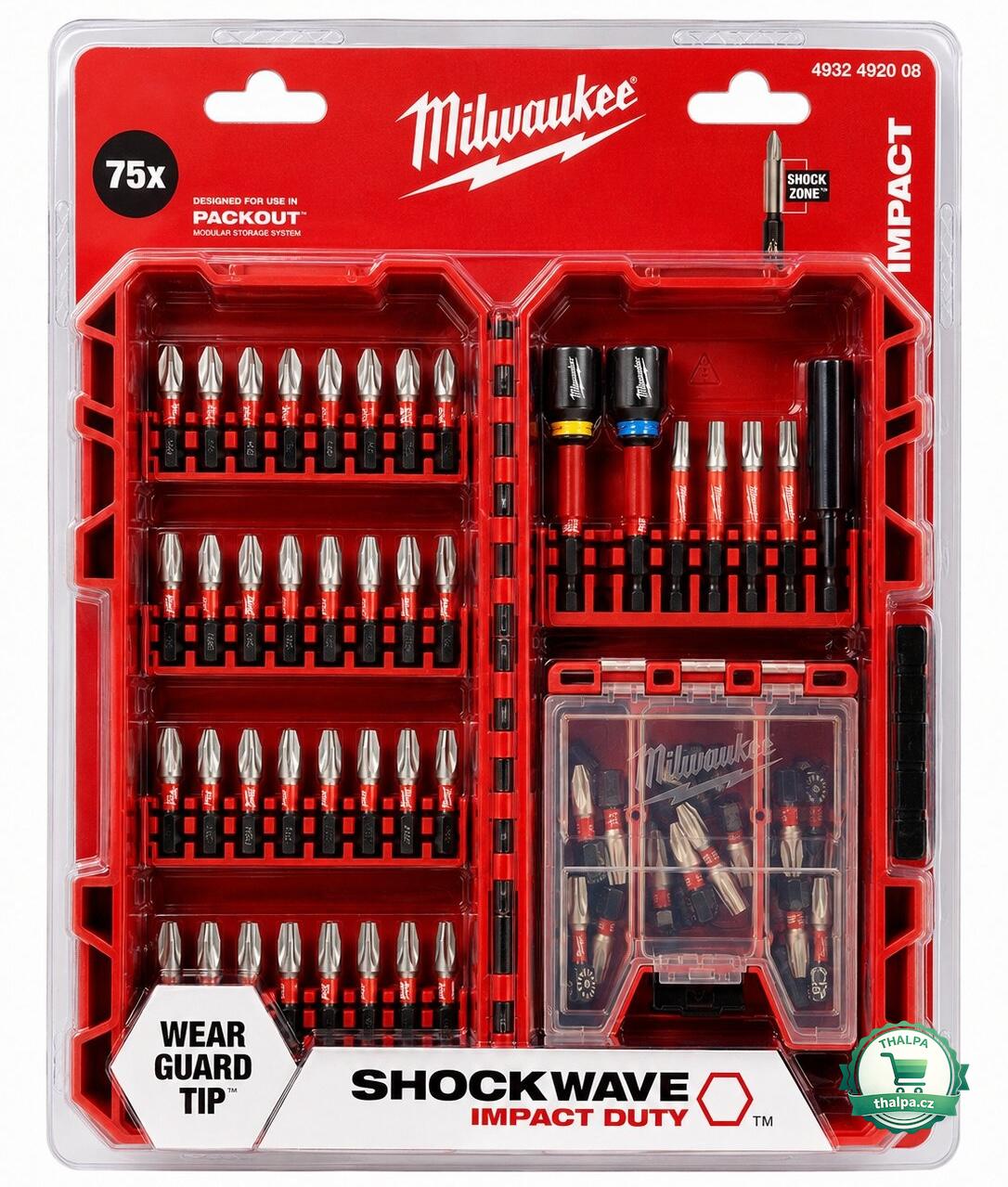 Milwaukee sada bitů 75 ks