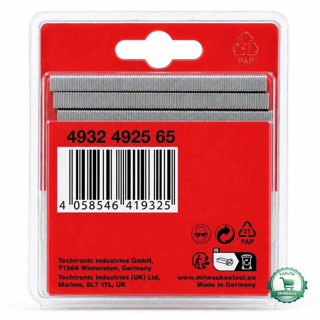 Milwaukee nastřelovací spony 6 mm – 10,6 × 1,25 mm, 1400 ks