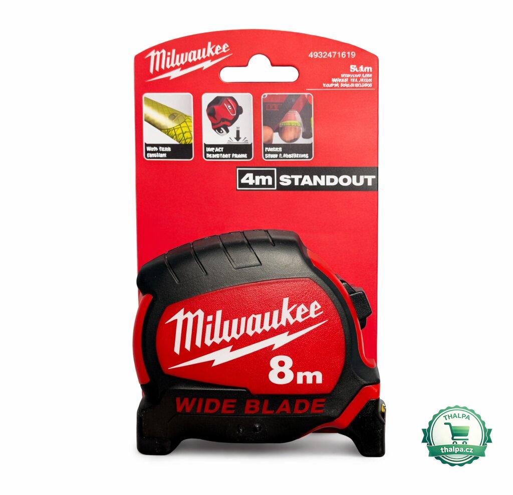 Milwaukee svinovací metr široký Premium Wide Blade 8 m