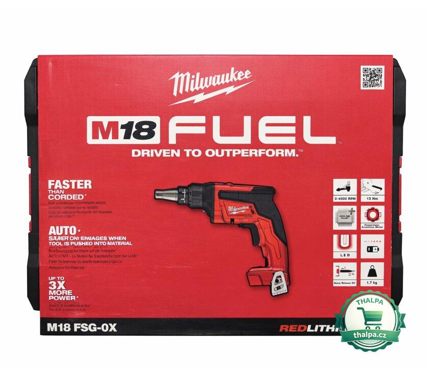 Milwaukee M18 FSG-0X šroubovák do sádrokartonu