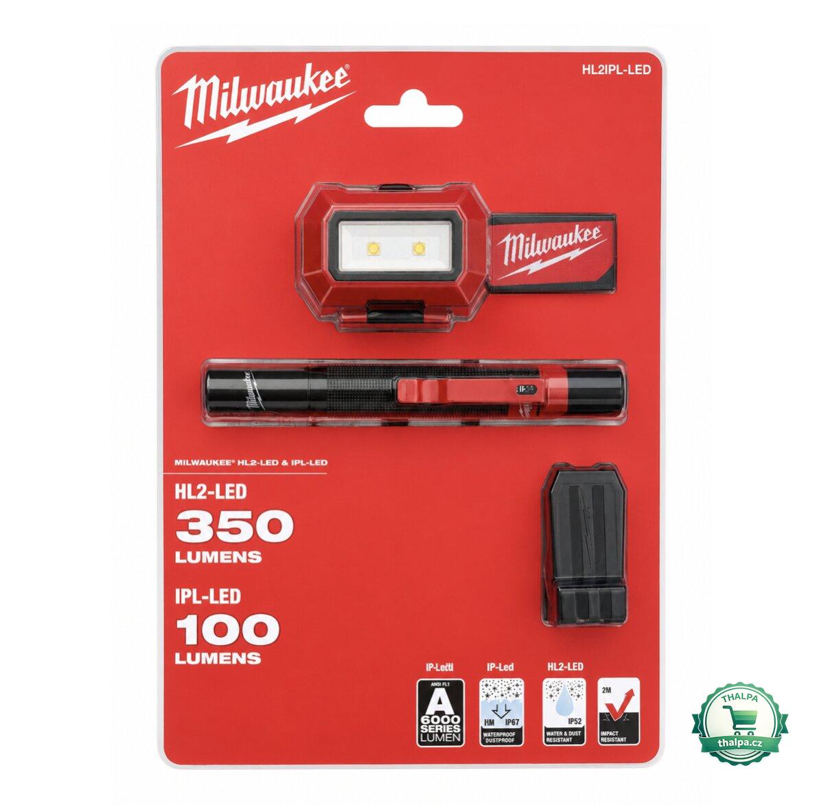 Milwaukee HL2IPL-LED sada svítilen HL2-LED + IPL-LED