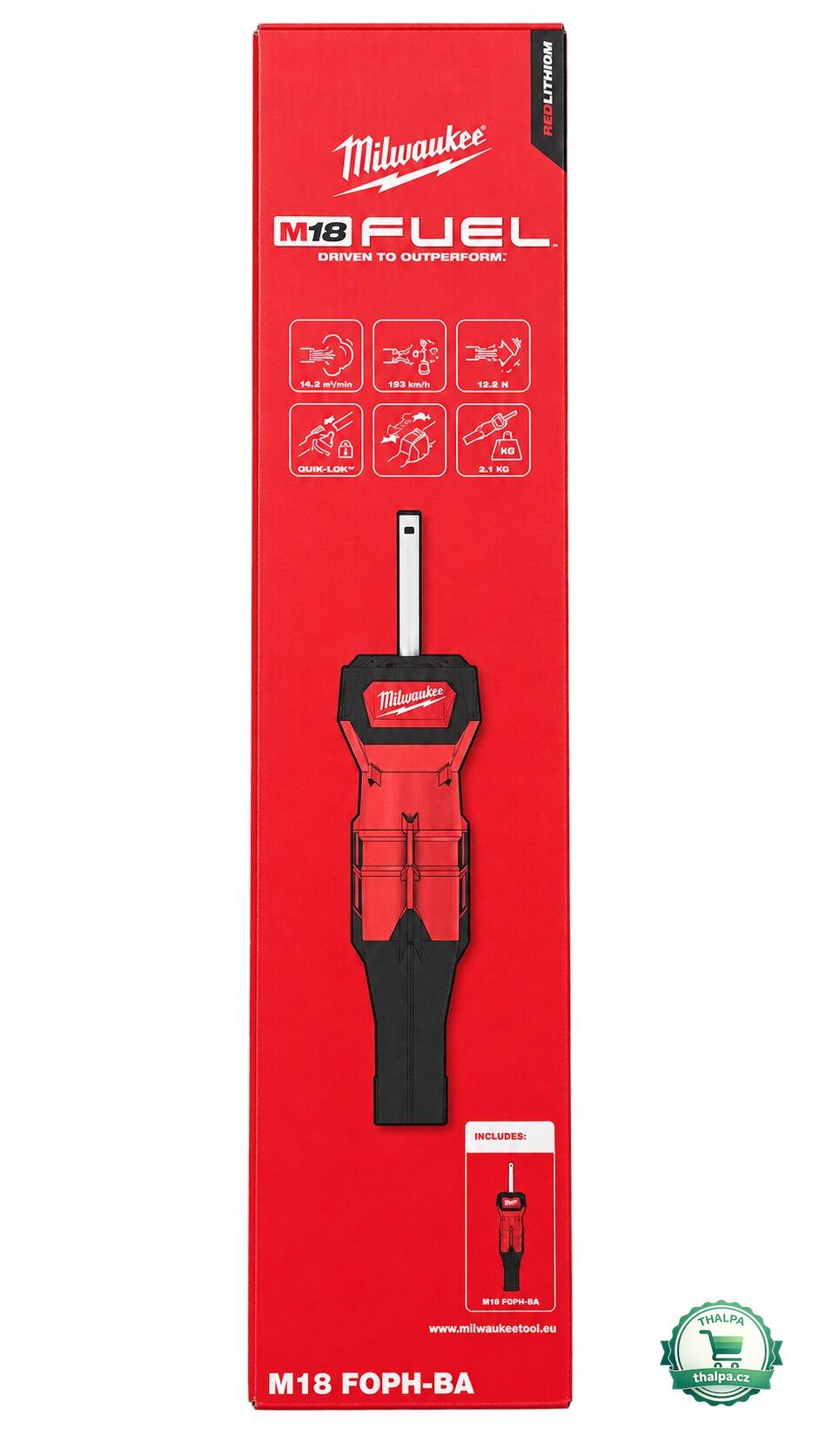 Milwaukee M18 FOPH-BA – fukar na listí a nečistoty QUIK-LOK