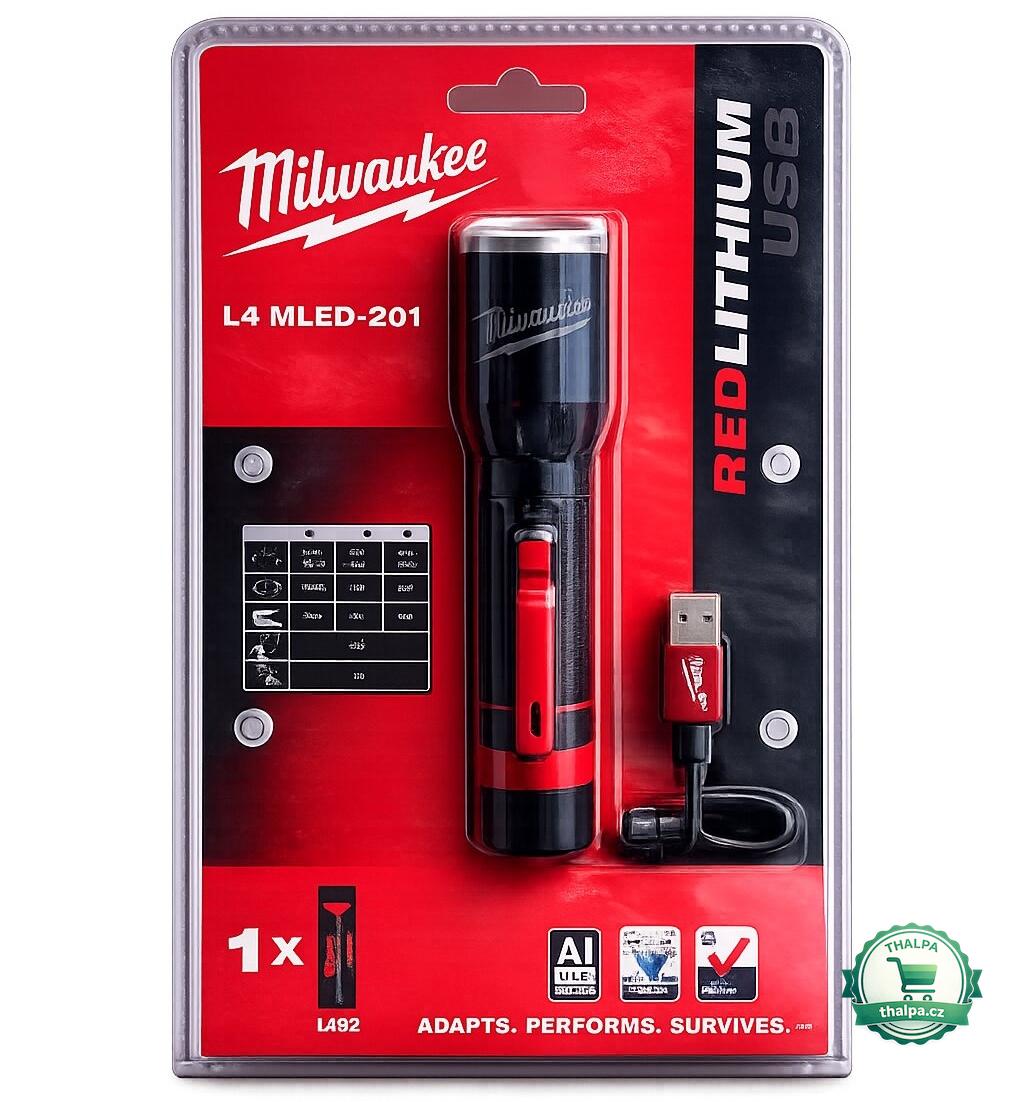 Milwaukee L4 MLED-201 aku svítilna 700 lm